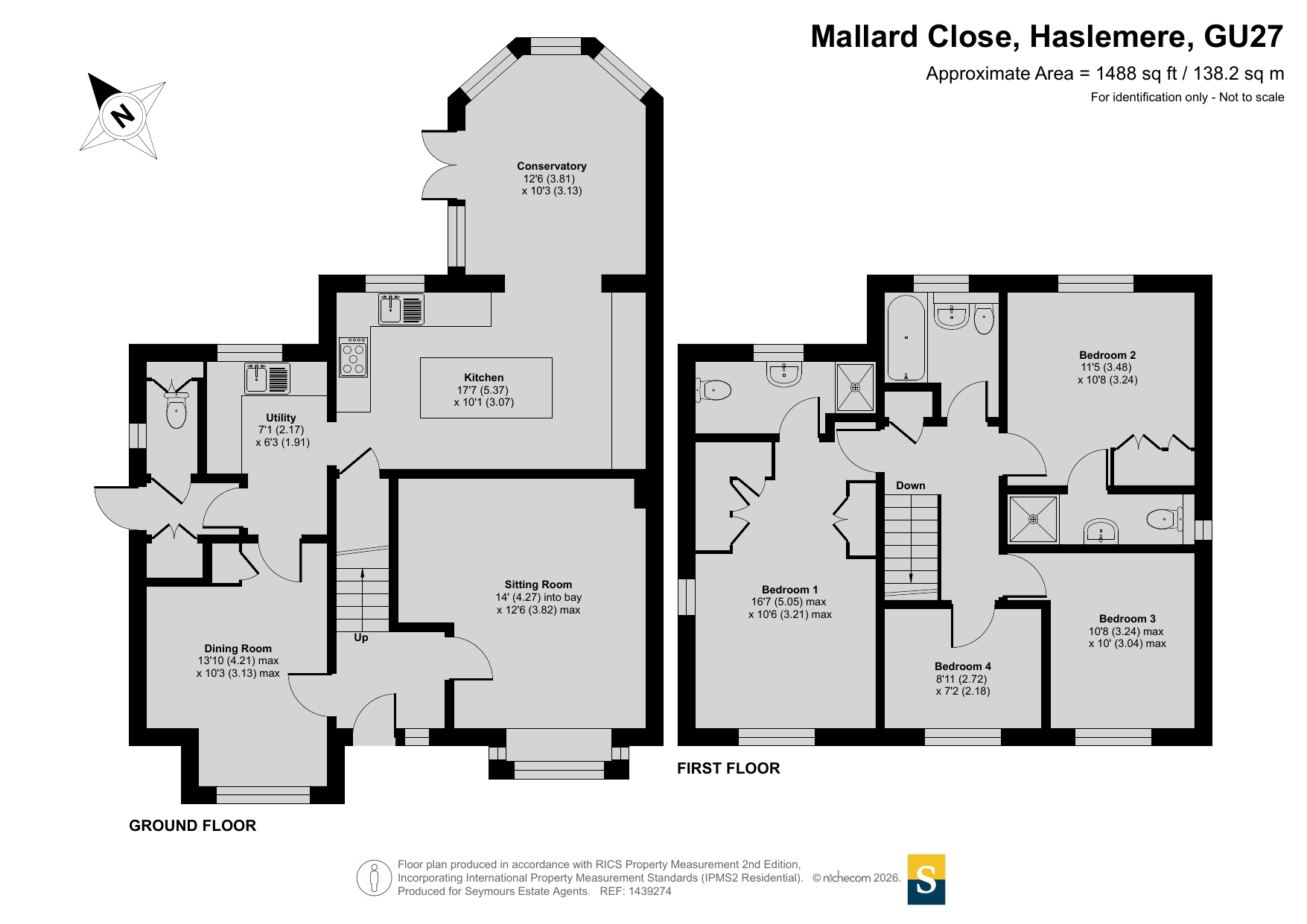 Oak Brook, 5, Mallard Close, Surrey floorplan