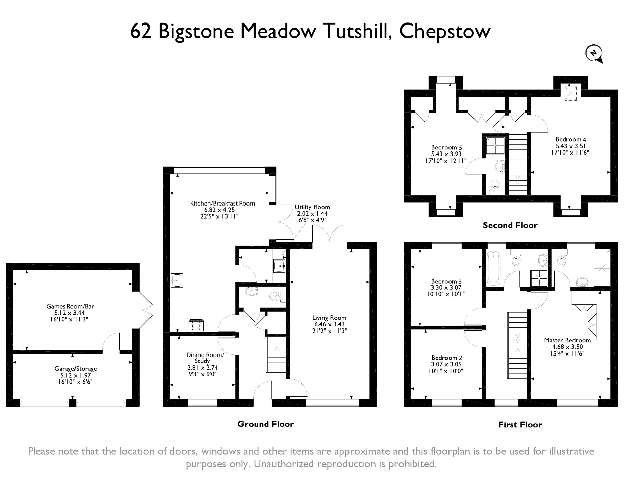 5 Bedrooms Detached house for sale in Bigstone Meadow, Tutshill, Chepstow NP16