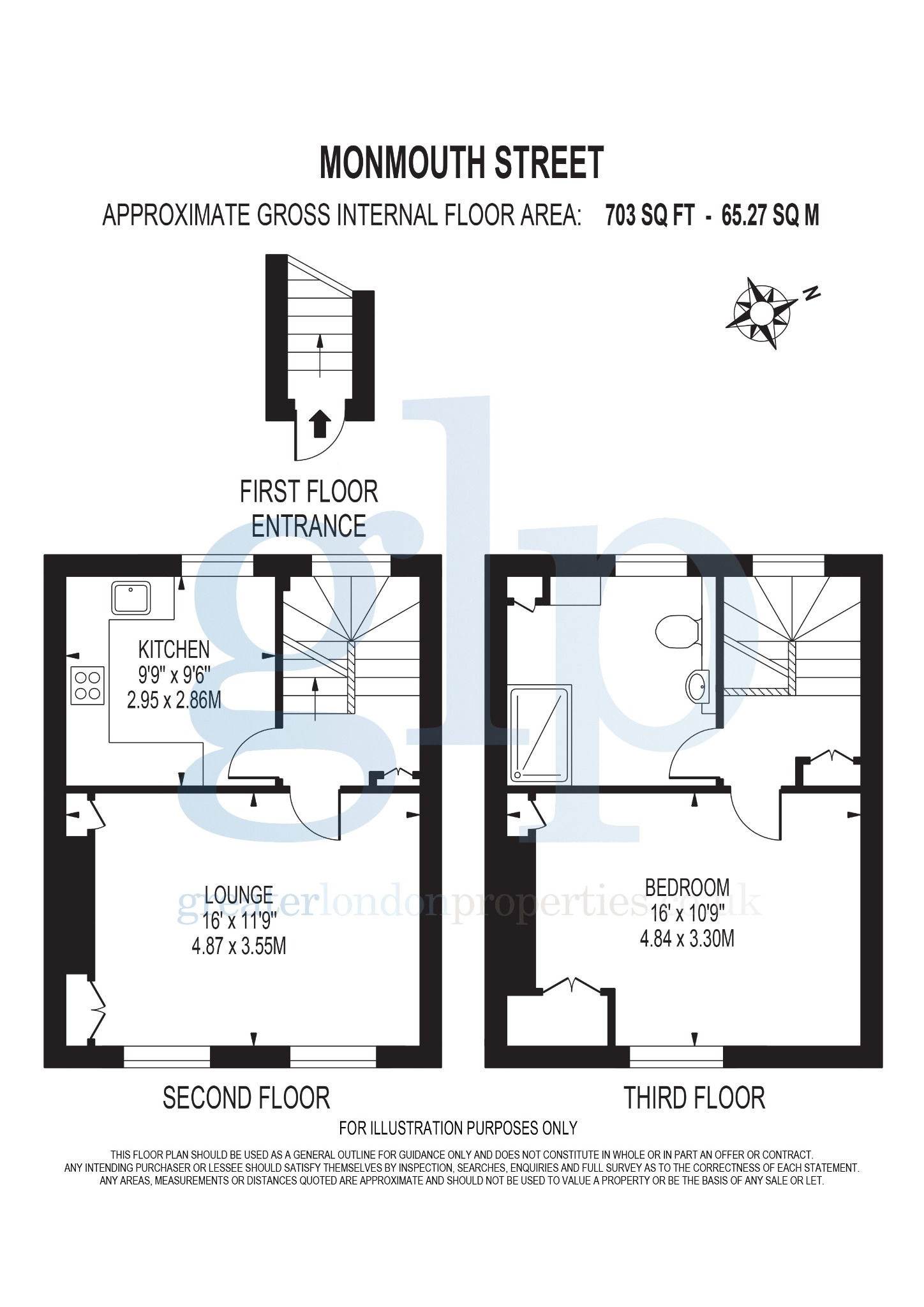 42  Flat 2, Monmouth Street, London floorplan
