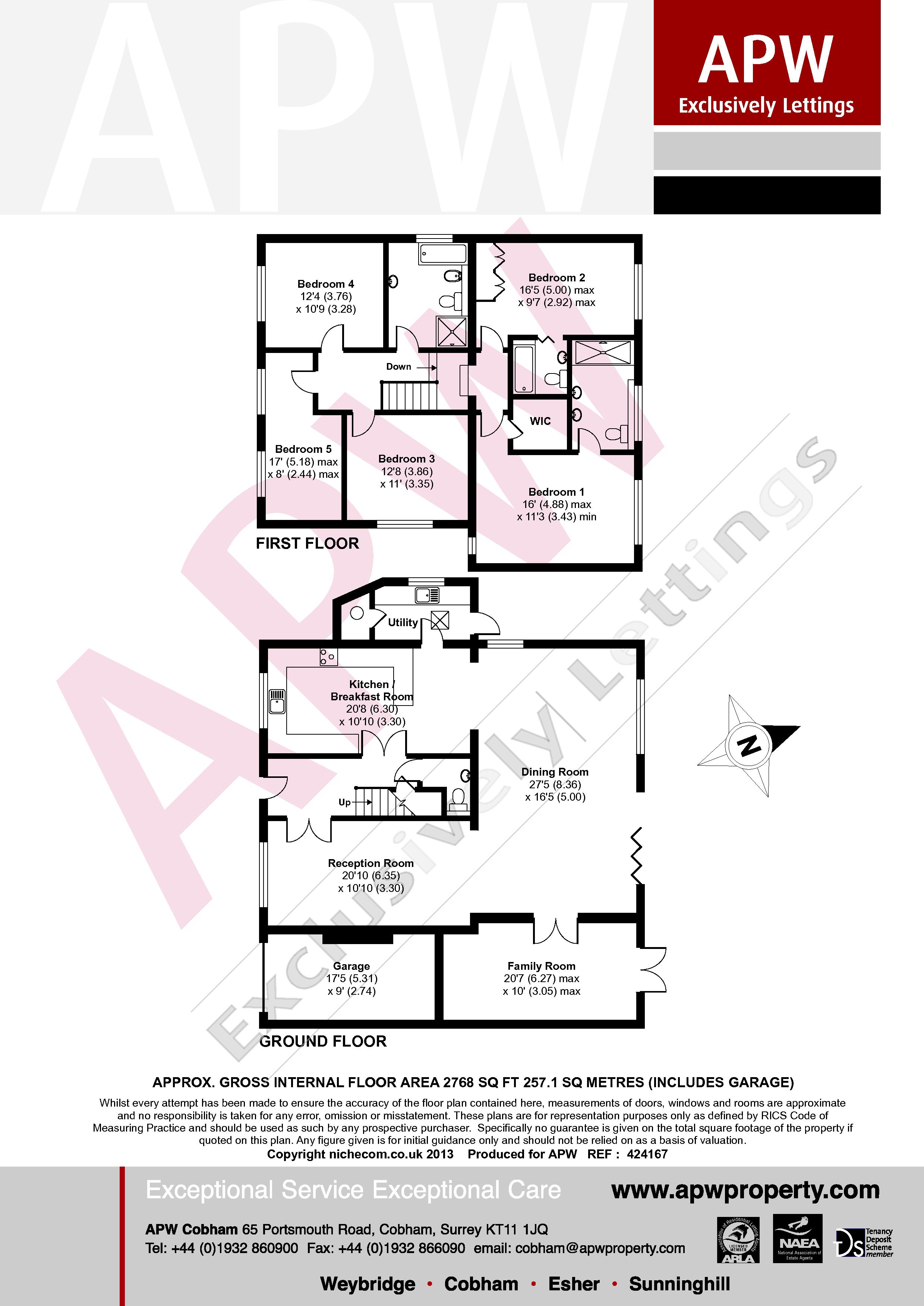 5 Bedrooms Detached house to rent in Pipers Close, Cobham KT11
