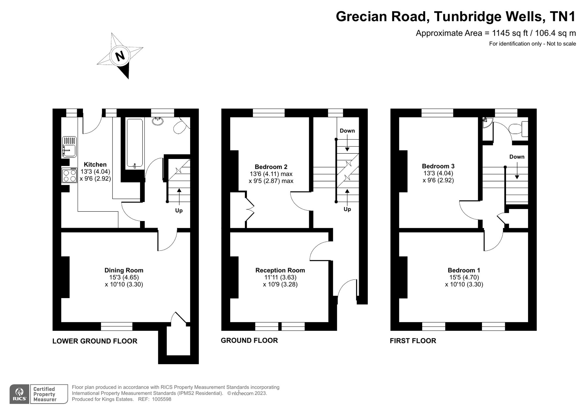 15 Grecian Road, Tunbridge Wells floorplan