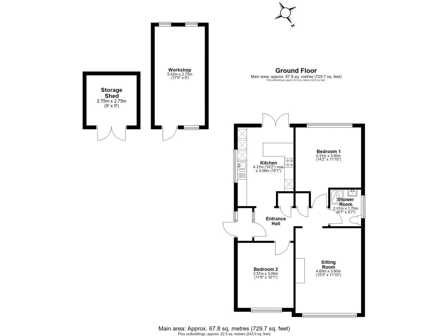 83, Saddleton Road, Whitstable floorplan