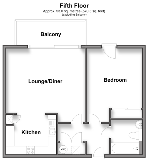 Leacon Road, Ashford floorplan