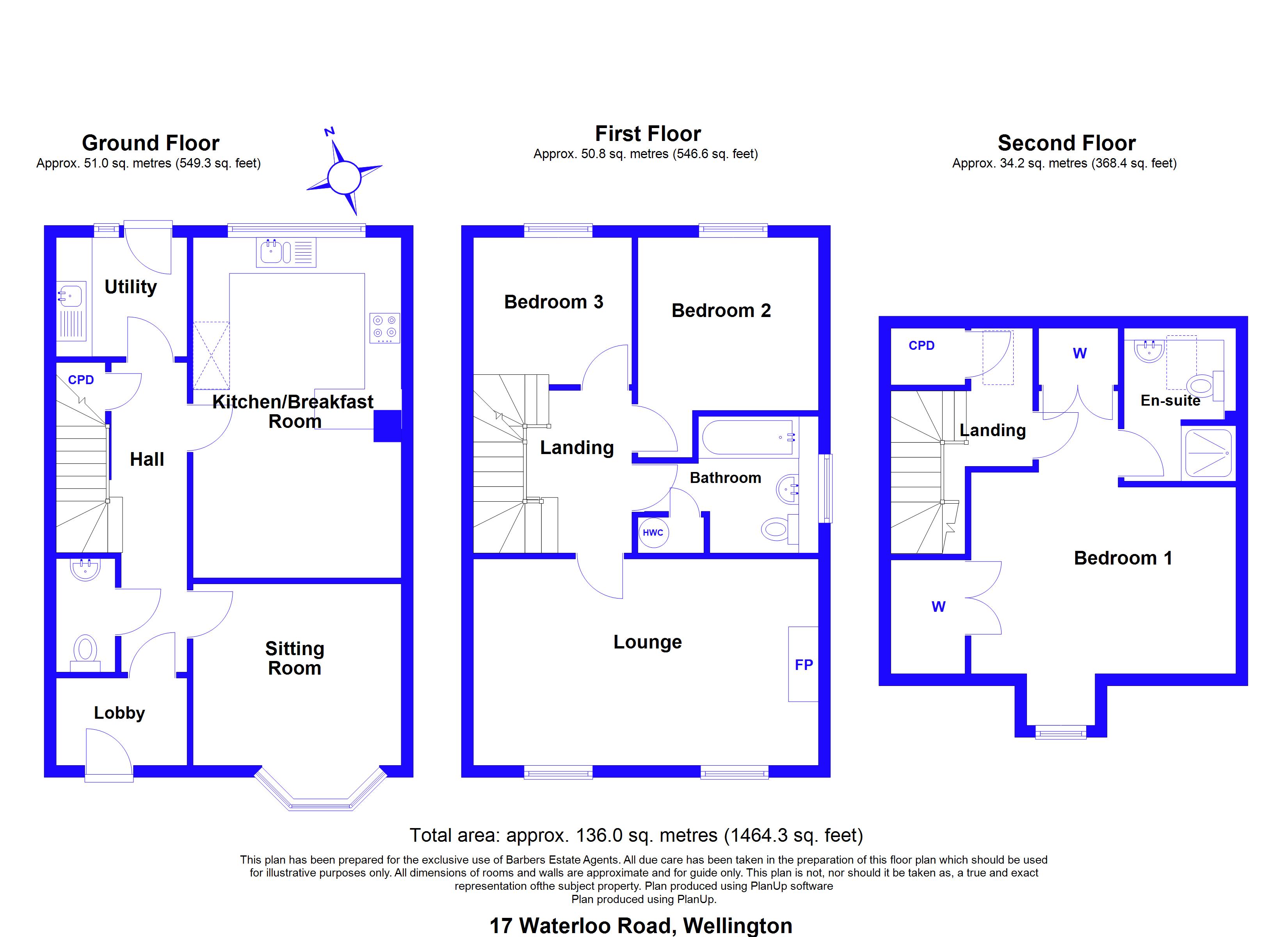 17, Waterloo Road, Telford floorplan