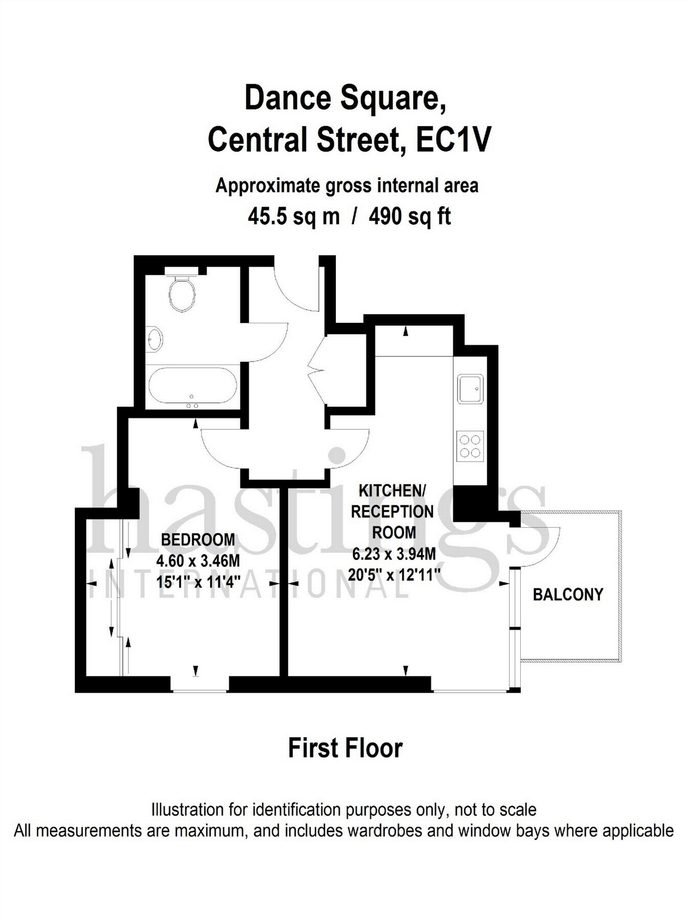 1 Bedrooms Flat for sale in Dance Square, Central Street, London EC1V