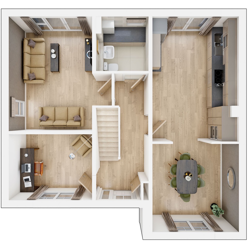 The Shilford - Plot 100, Valley Park, Eskdale Drive, Off A4130, Didcot floorplan