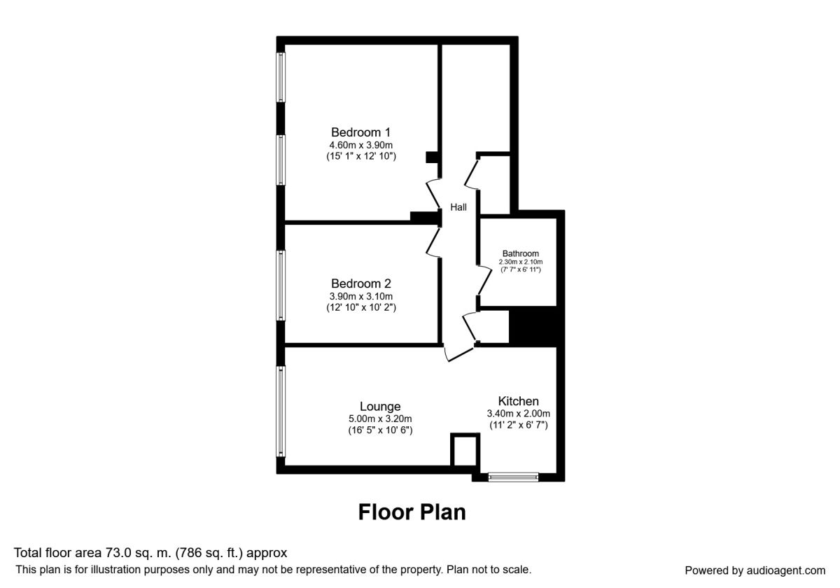 2 Bedrooms Flat to rent in Parkwood Rise, Keighley BD21