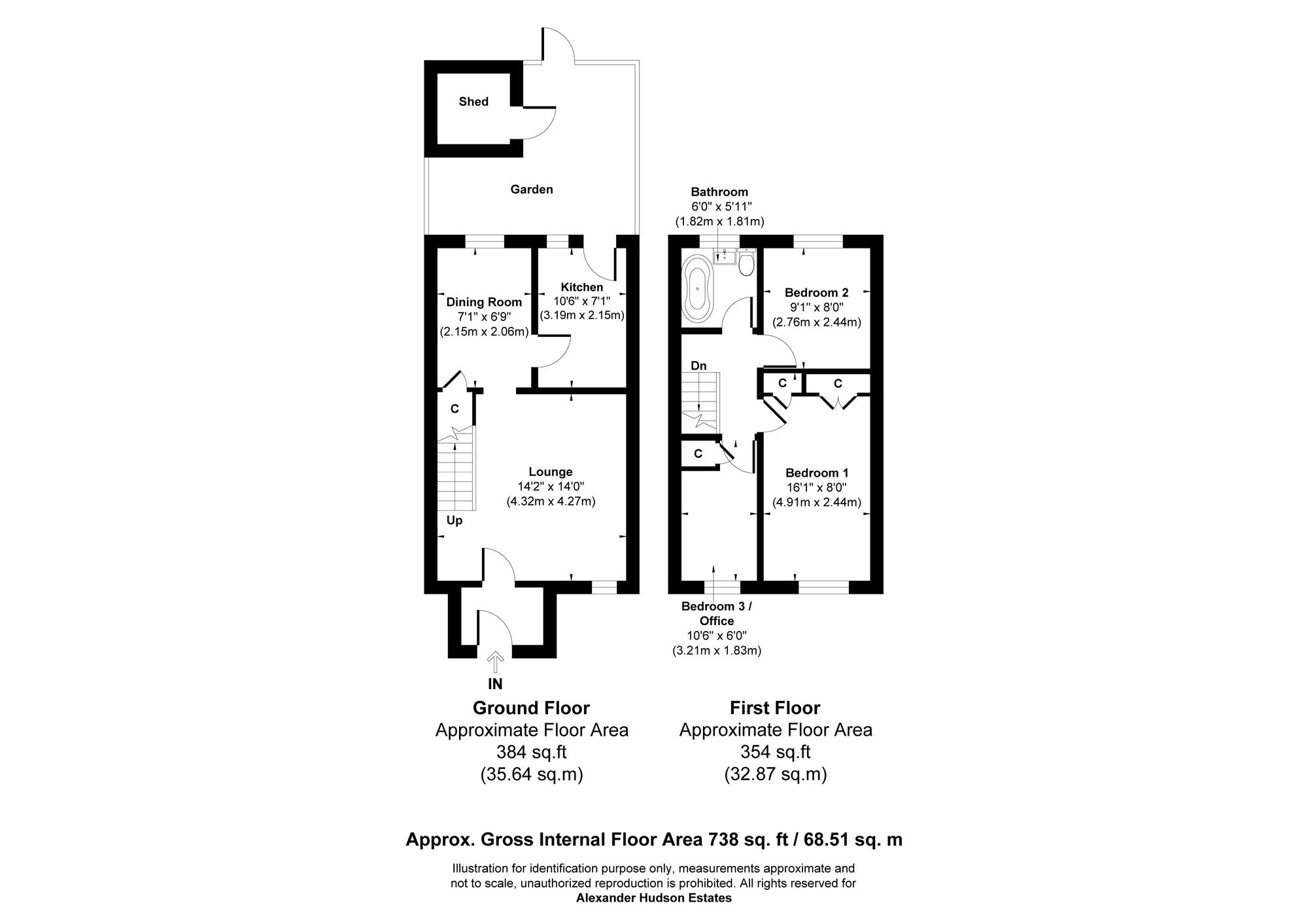 5 Sudbury Way, Cramlington floorplan