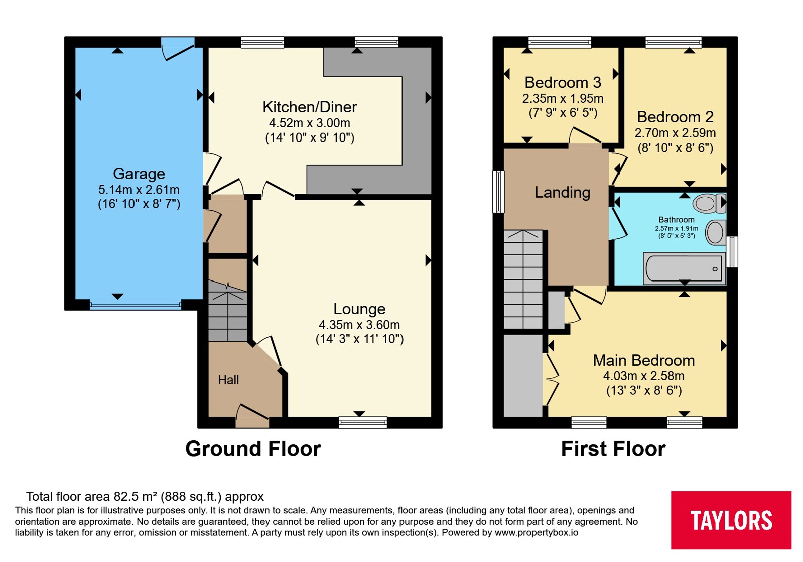 64, Ottrells Mead, Avon floorplan