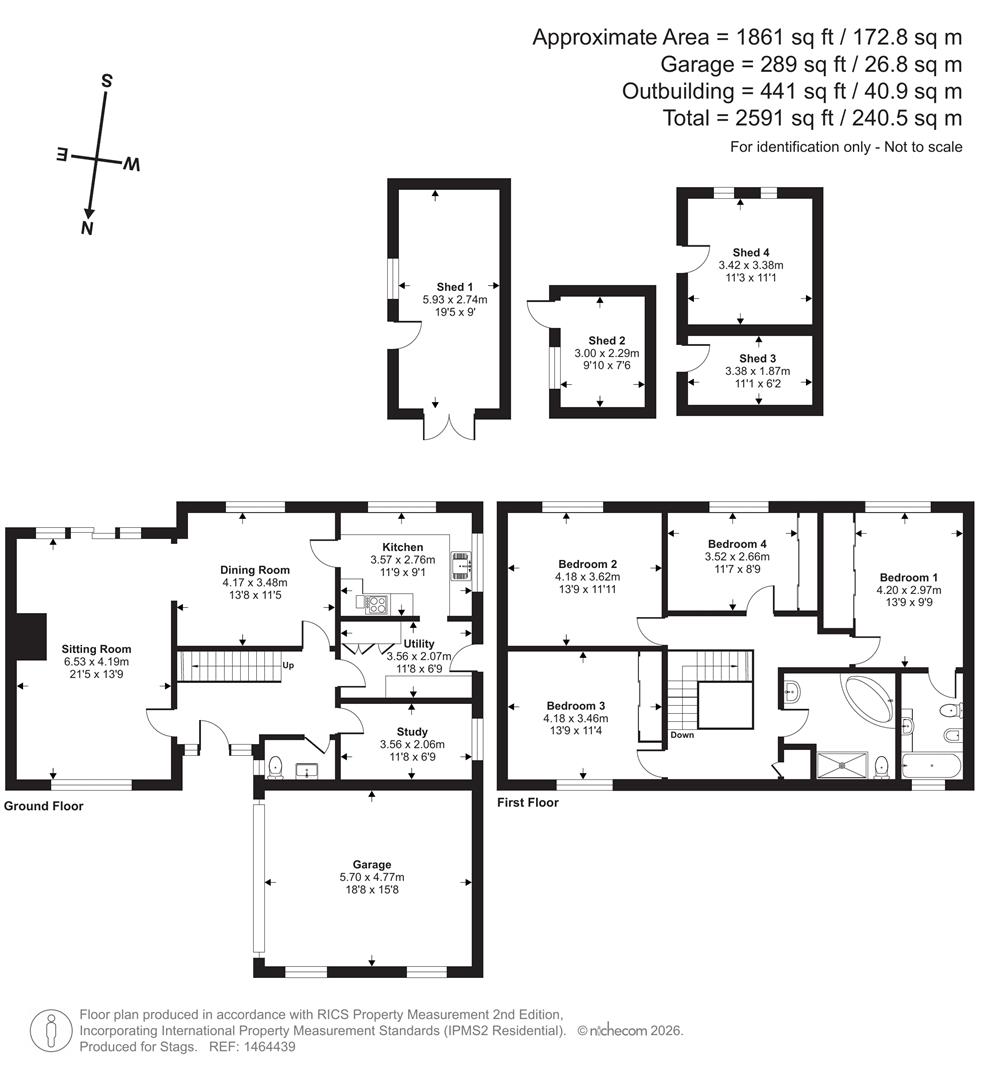 Monksfield, Blundells Road, Tiverton floorplan