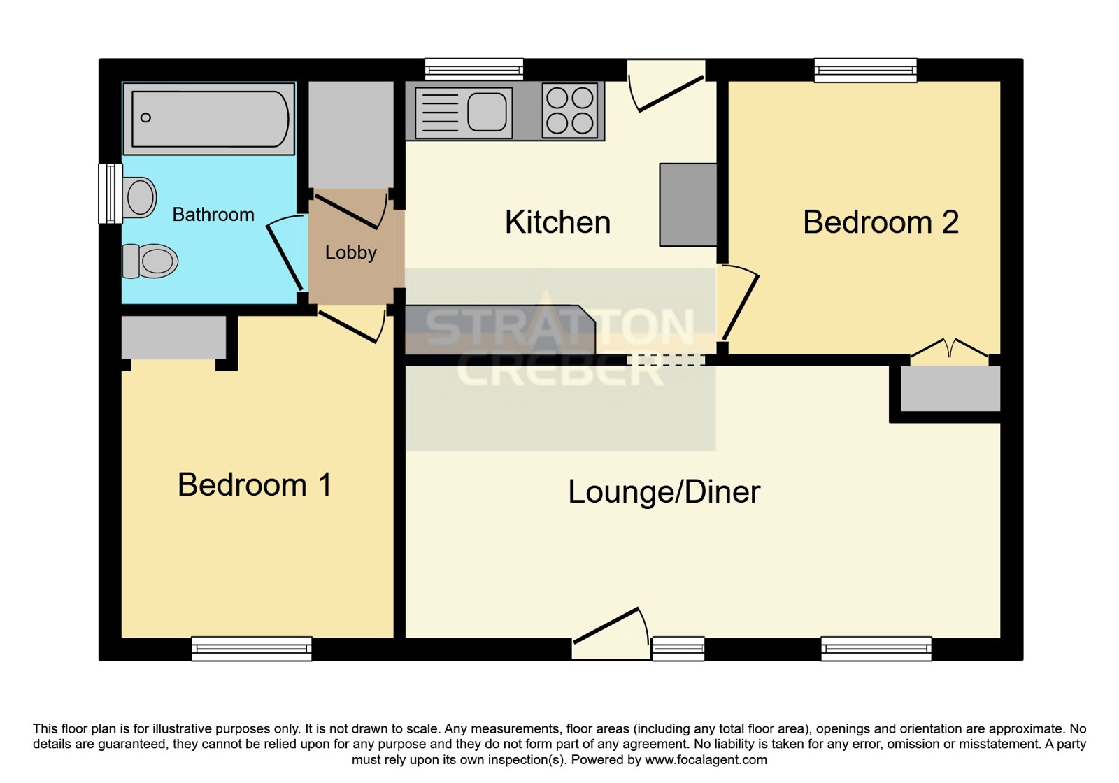 44 Rosecraddoc Lodge Holiday Bungal,, Rosecraddoc, Cornwall floorplan
