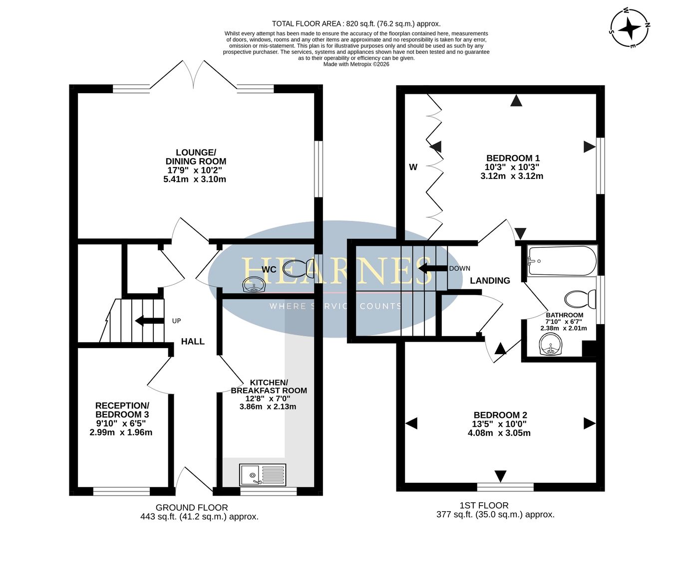 12, Forton Close, Bournemouth floorplan