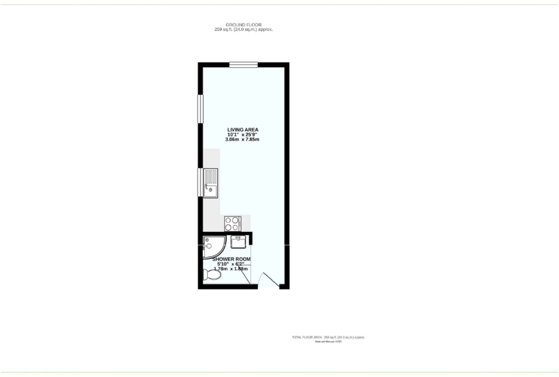 Flat 2 - 26, Morton Road, Exmouth floorplan