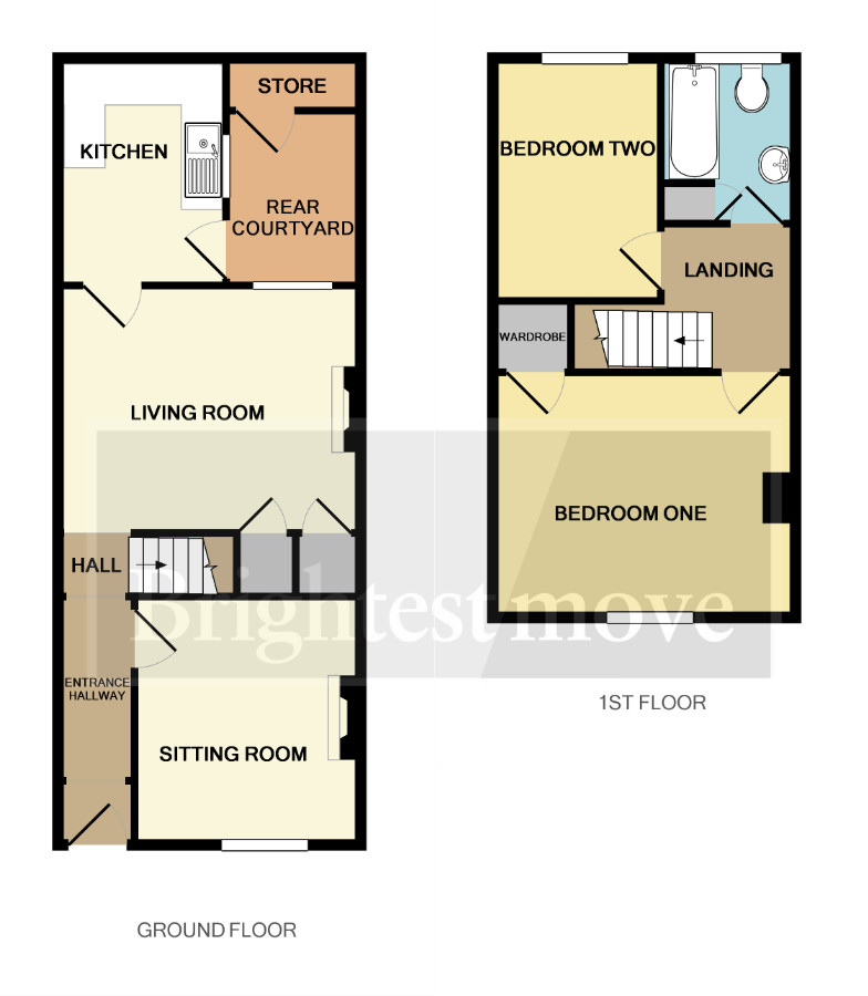2 Bedrooms Terraced house for sale in Rhode Lane, Bridgwater TA6