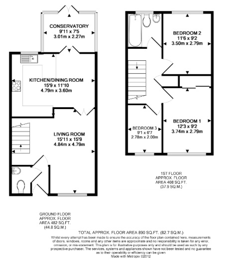 15, Alloway Close, Surrey floorplan