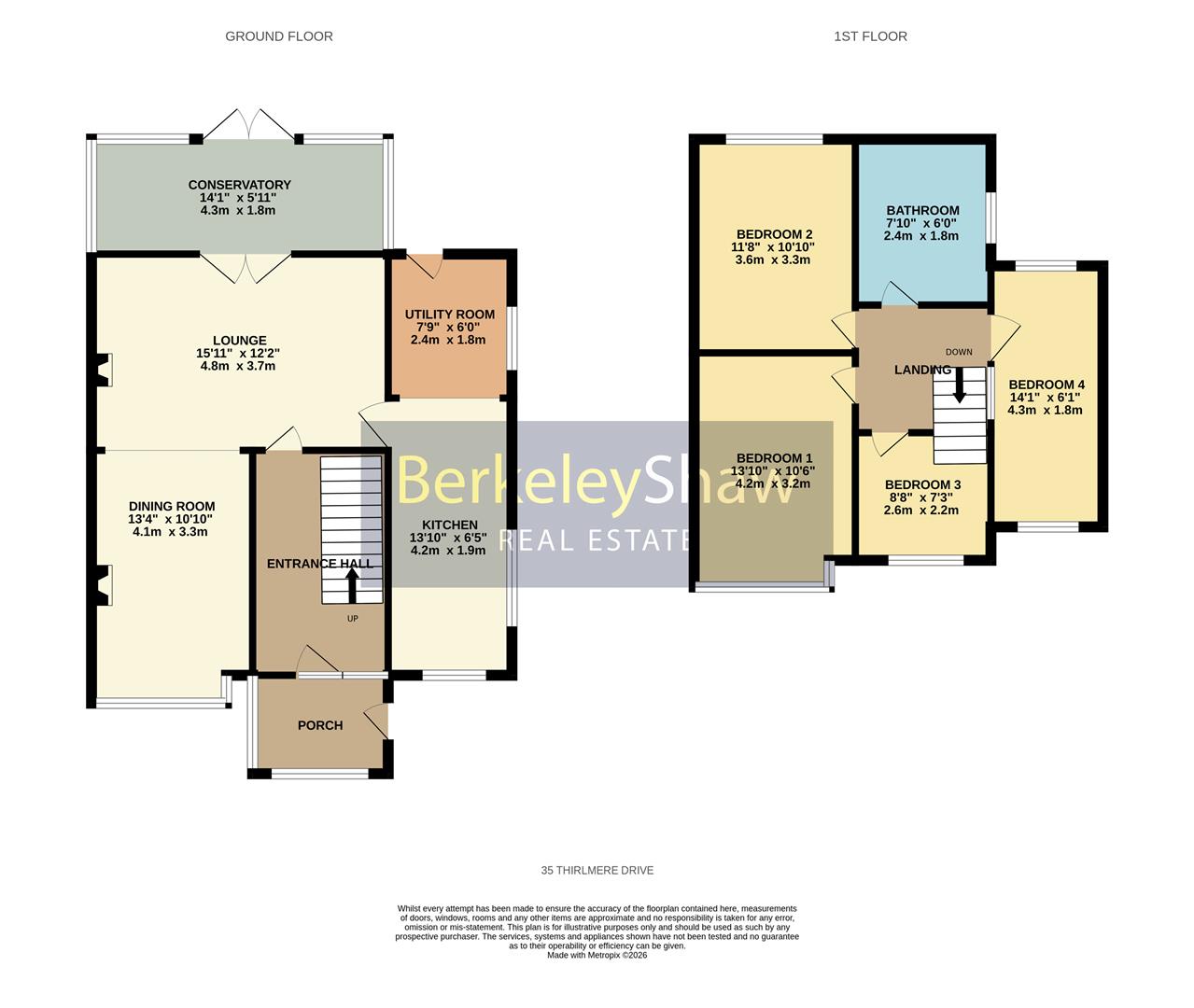 45, Thirlmere Drive, LIVERPOOL floorplan