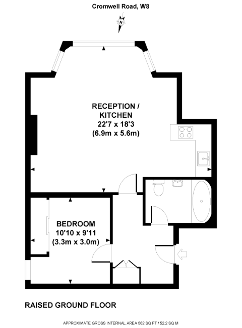 1 Bedrooms Flat to rent in Cromwell Road, Earls Court SW5