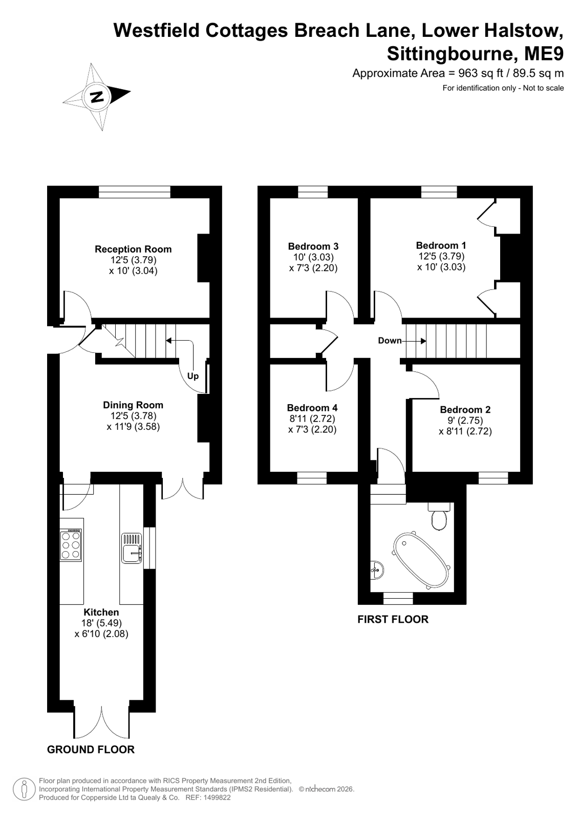7 Westfield Cottages,, Breach Lane, Sittingbourne floorplan