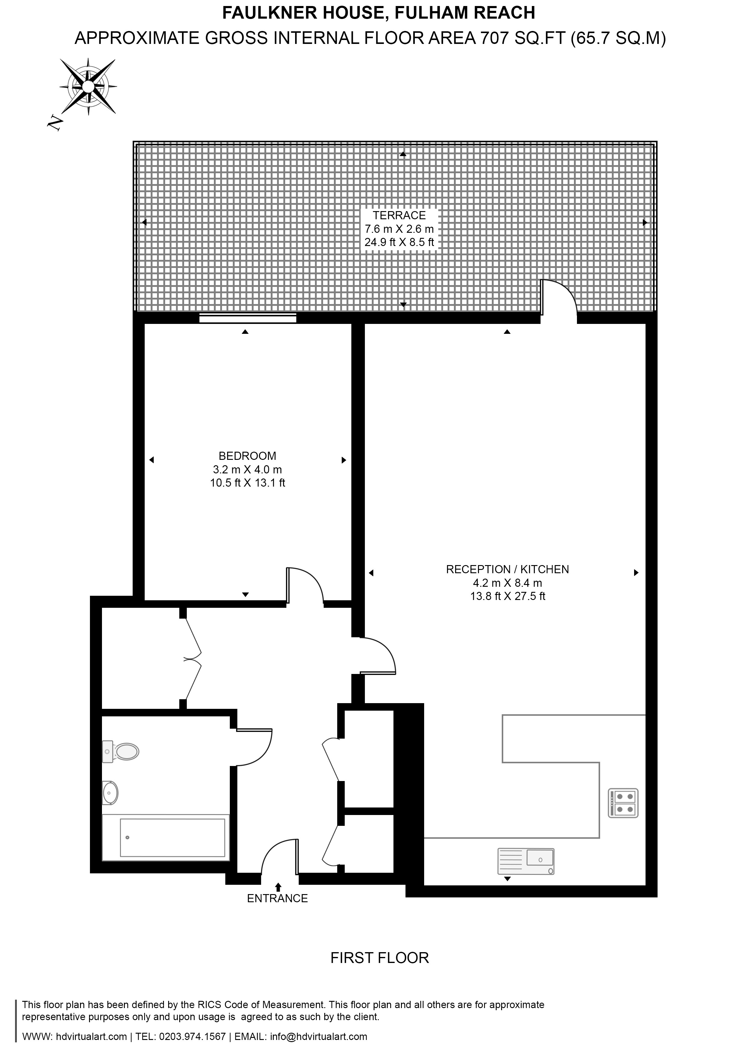 5 Faulkner House,, Tierney Lane, Hammersmith floorplan