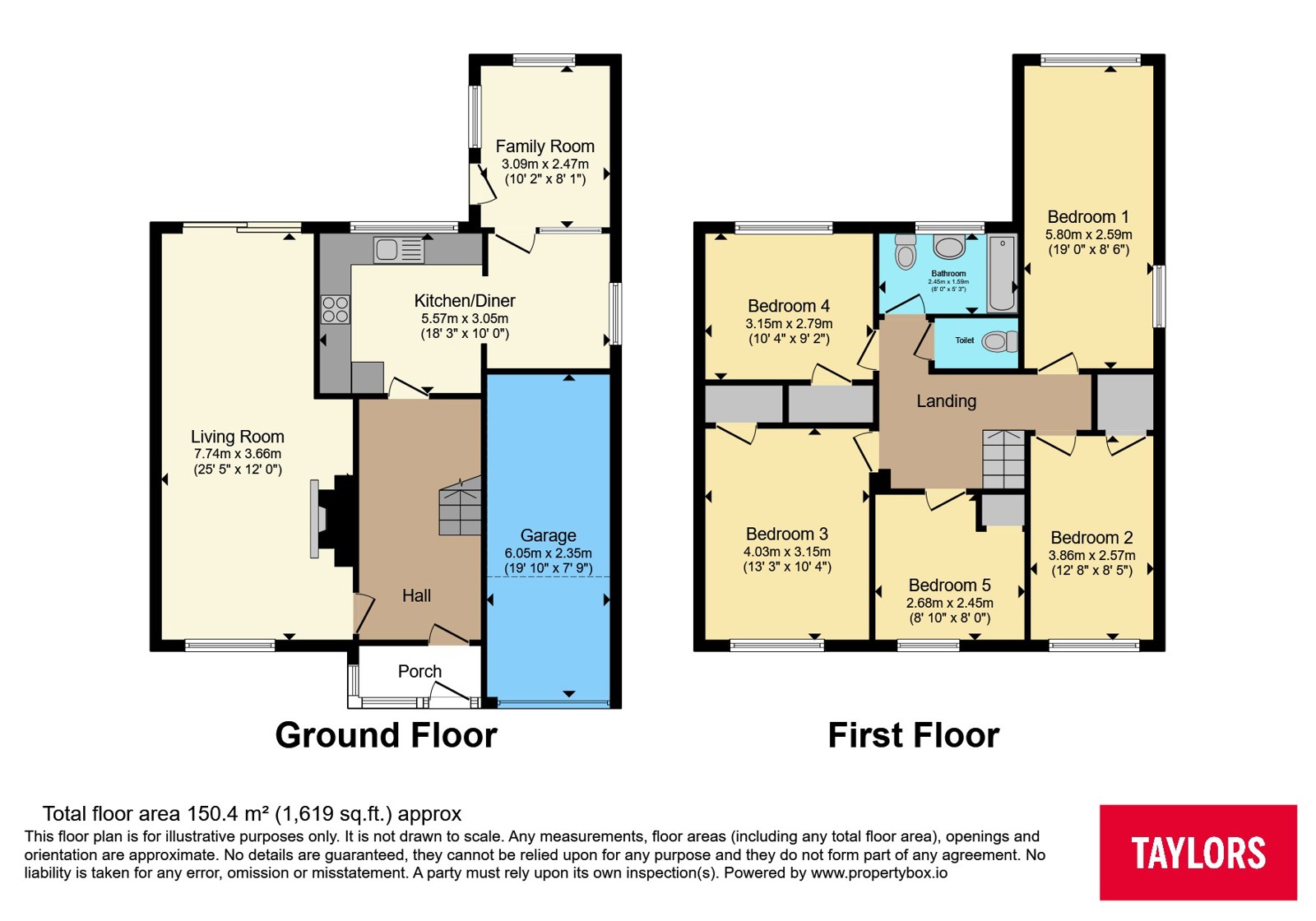 69, Grafton Way, Northampton floorplan
