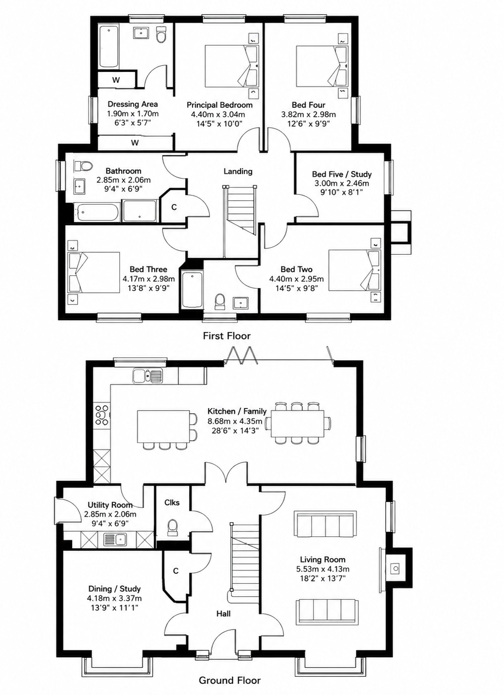 5 Hills Avenue, East Bergholt floorplan