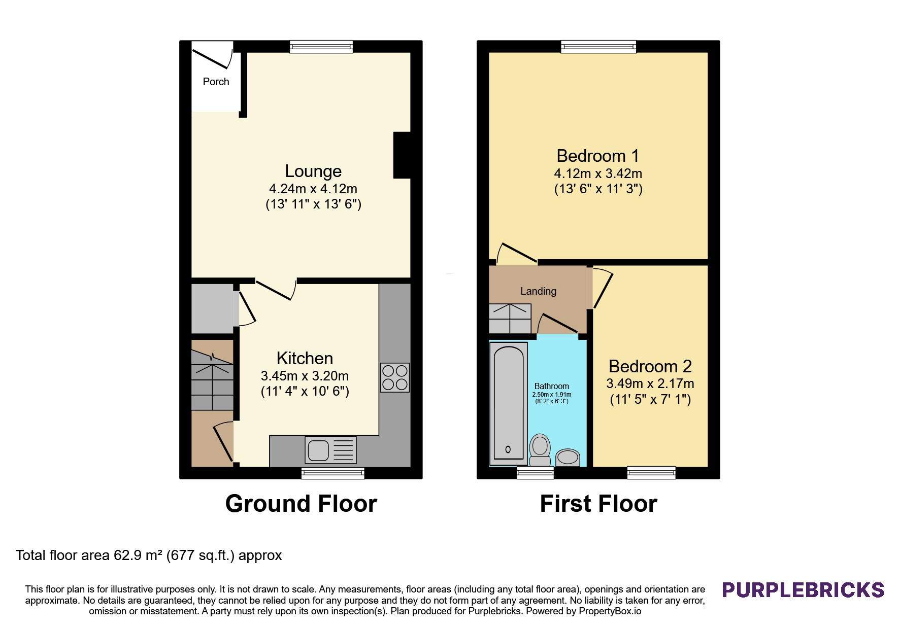 22, Quail Street, Oldham floorplan