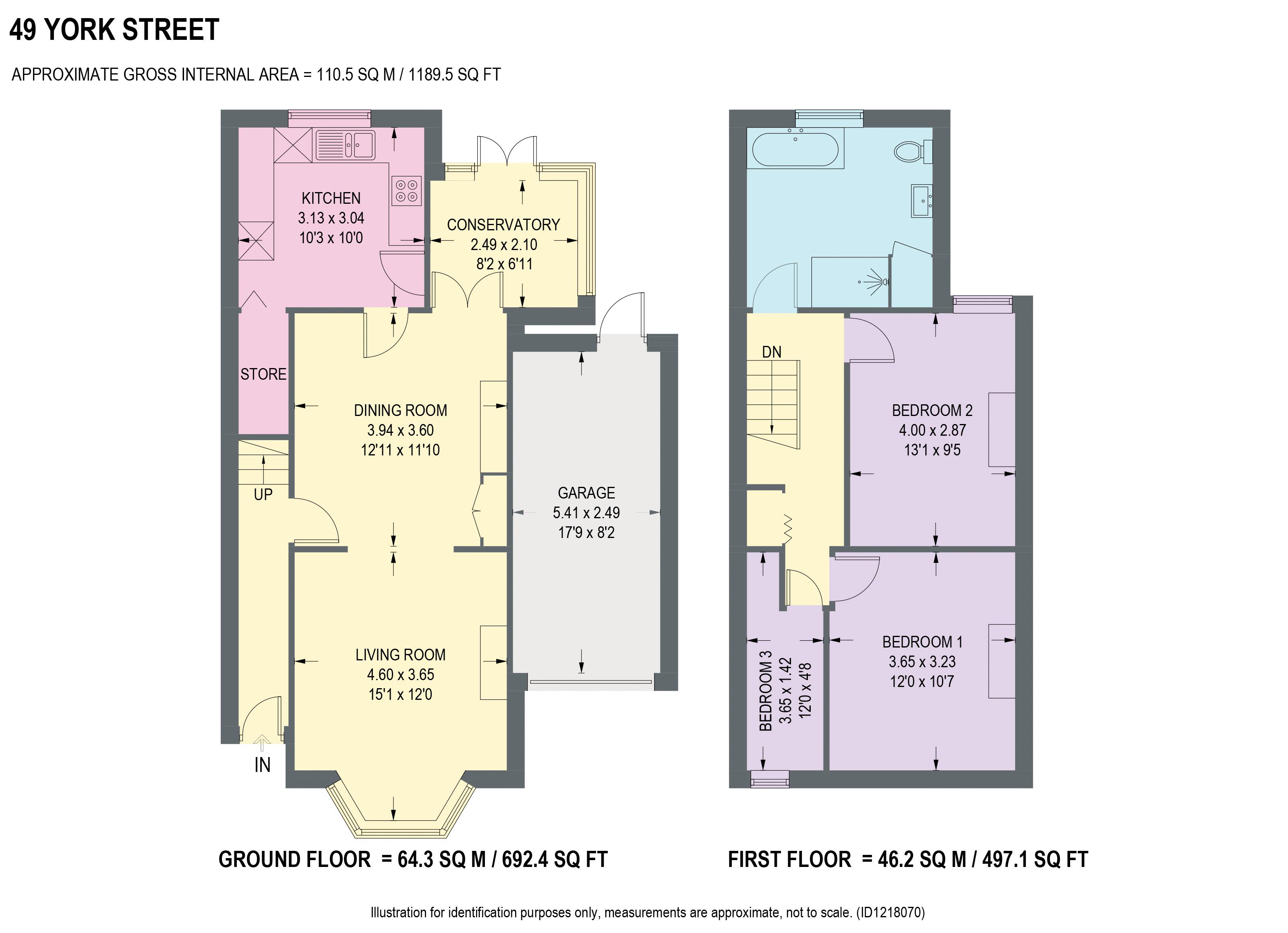 49, York Street, Chesterfield floorplan