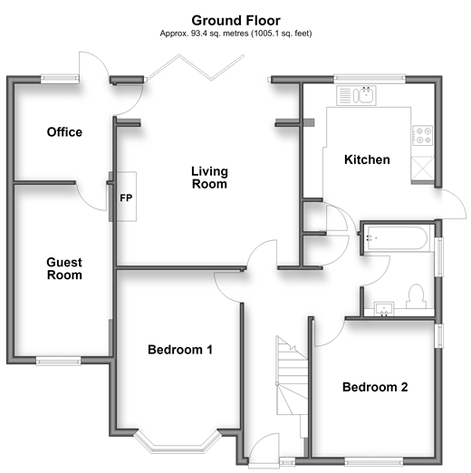Grosvenor Gardens, Wallington floorplan
