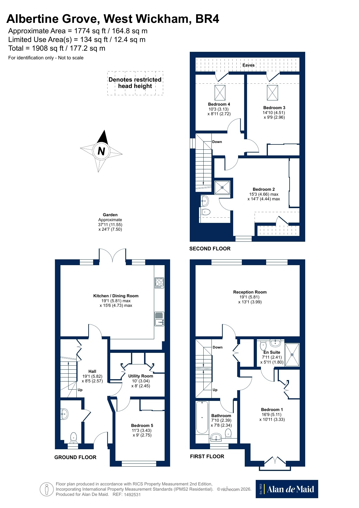 4, Albertine Grove, West Wickham floorplan
