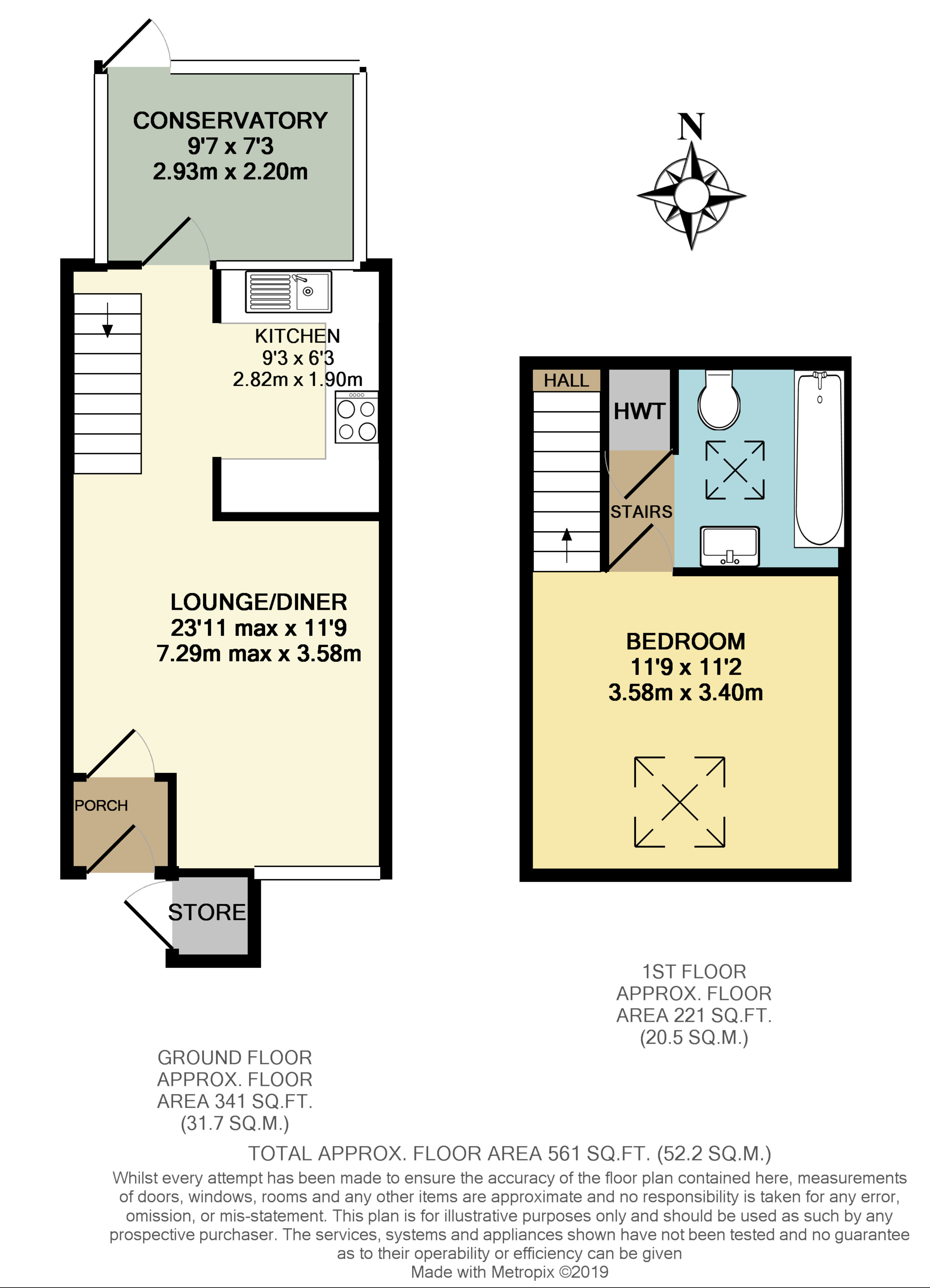 1 Bedrooms Terraced house for sale in Beauchamp Road, West Molesey KT8