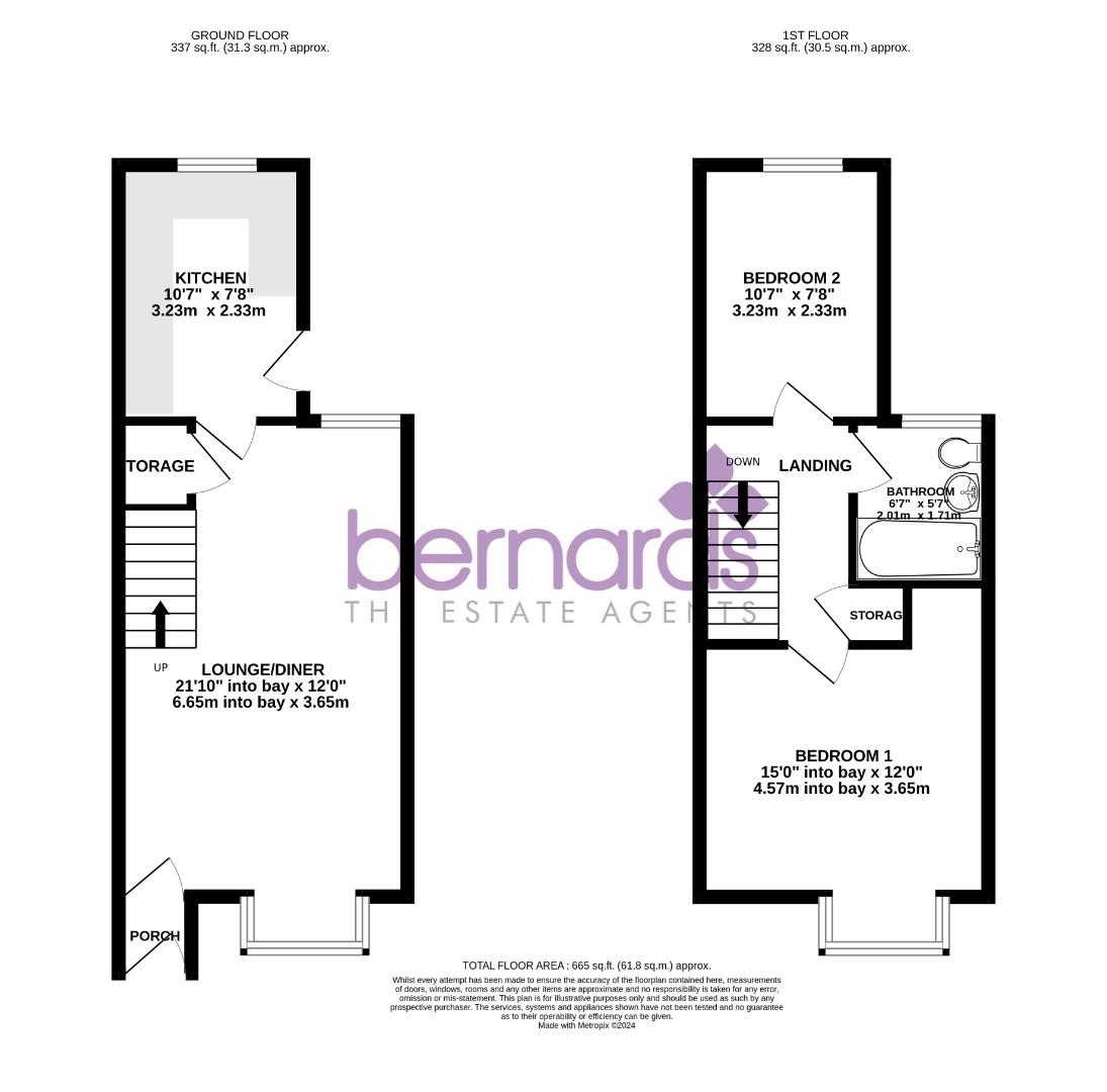 107, Somers Road, Southsea floorplan