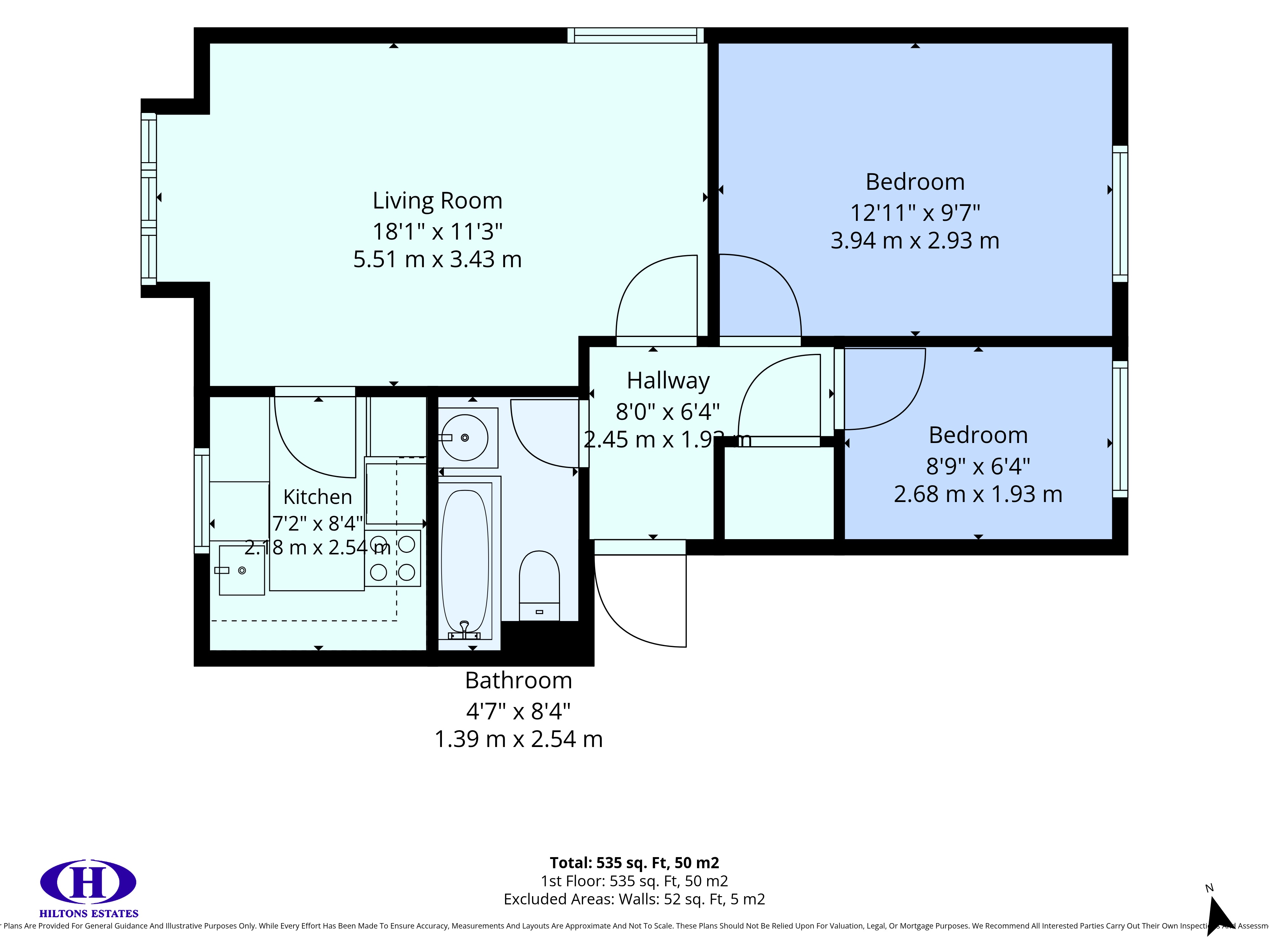 Flat 3, 50, Adrienne Avenue, Southall floorplan
