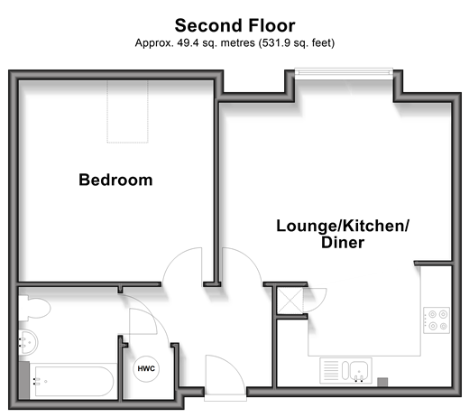 Massetts Road, Horley floorplan