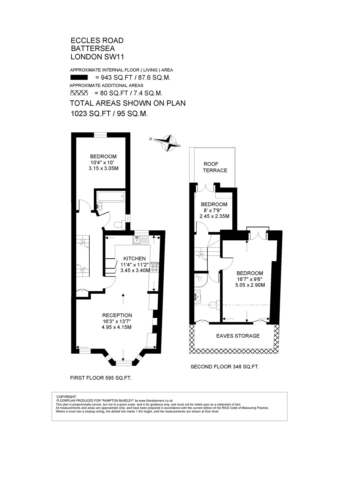 Flat 2, 49, Eccles Road, London floorplan