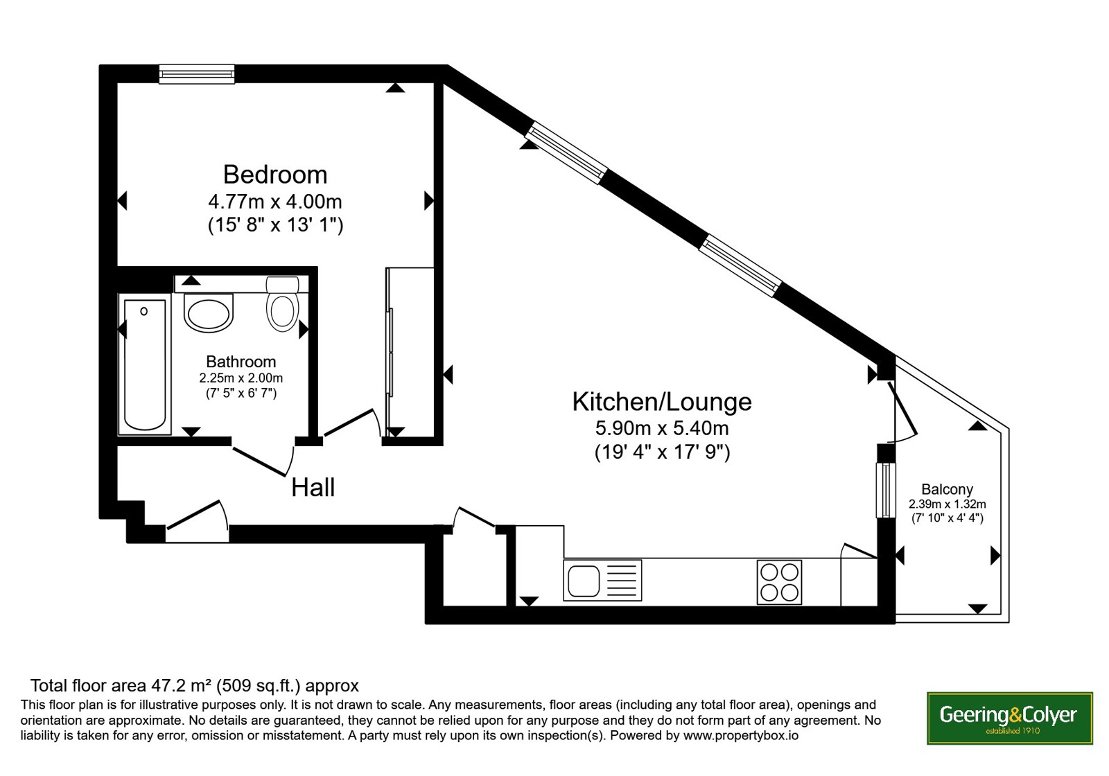 Flat 7, Guinevere Point,, Waterhouse Avenue, Kent floorplan