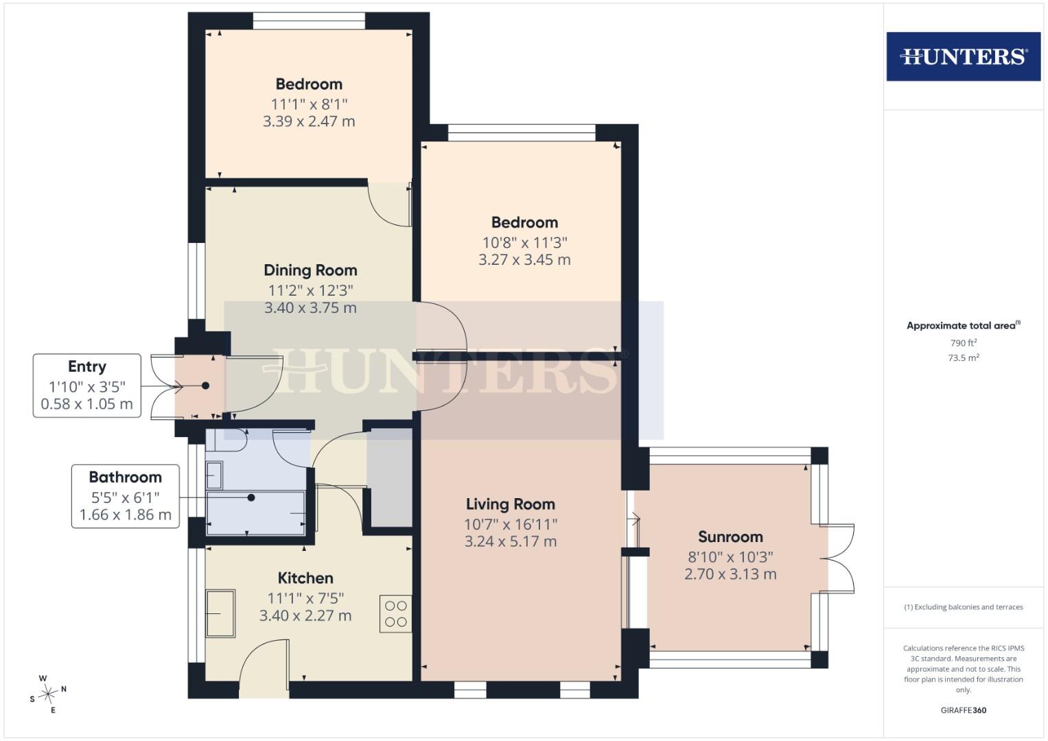 6, Cedar Grove, Filey floorplan