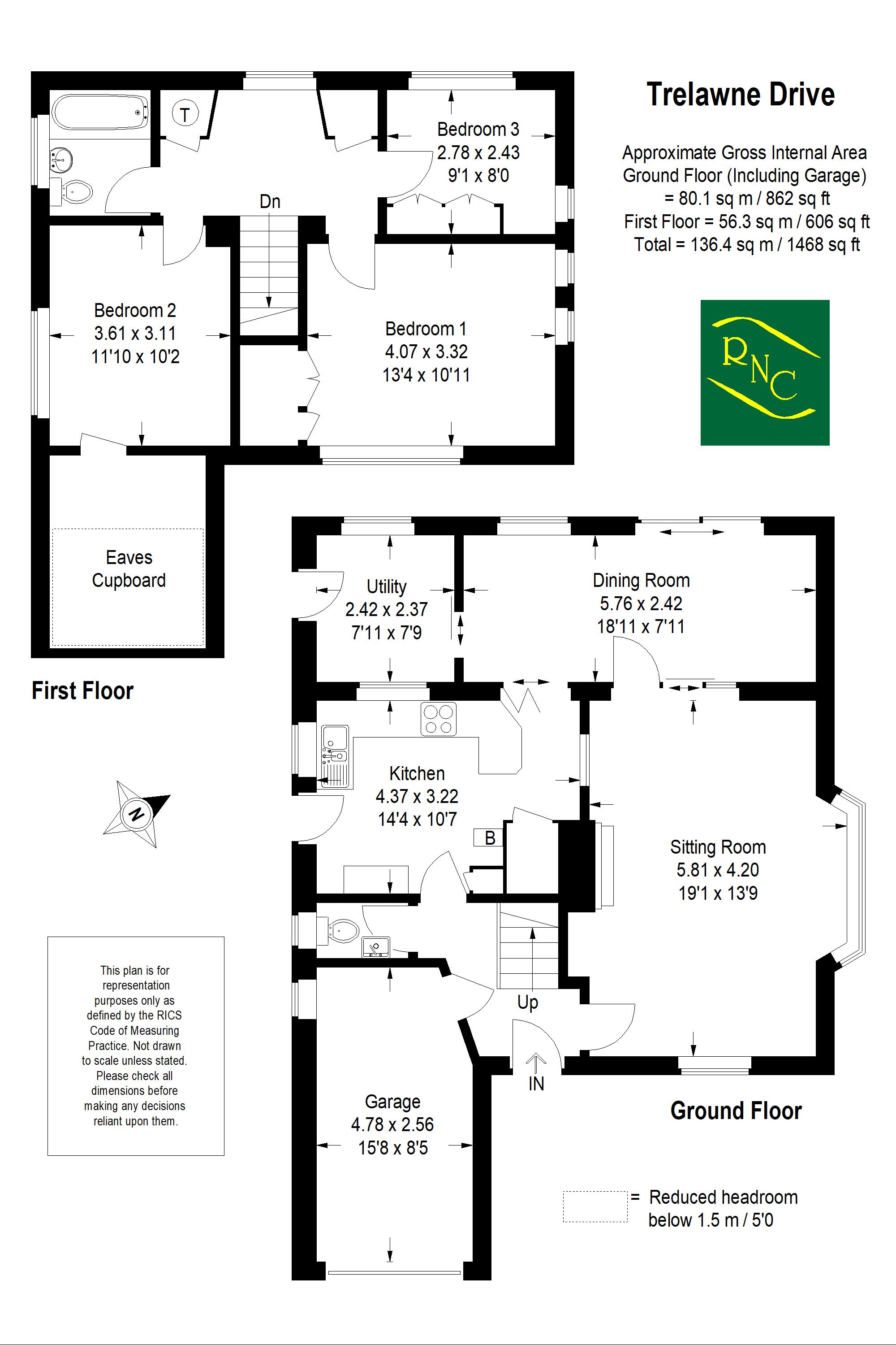 3 Bedrooms Detached house for sale in Trelawne Drive, Cranleigh GU6