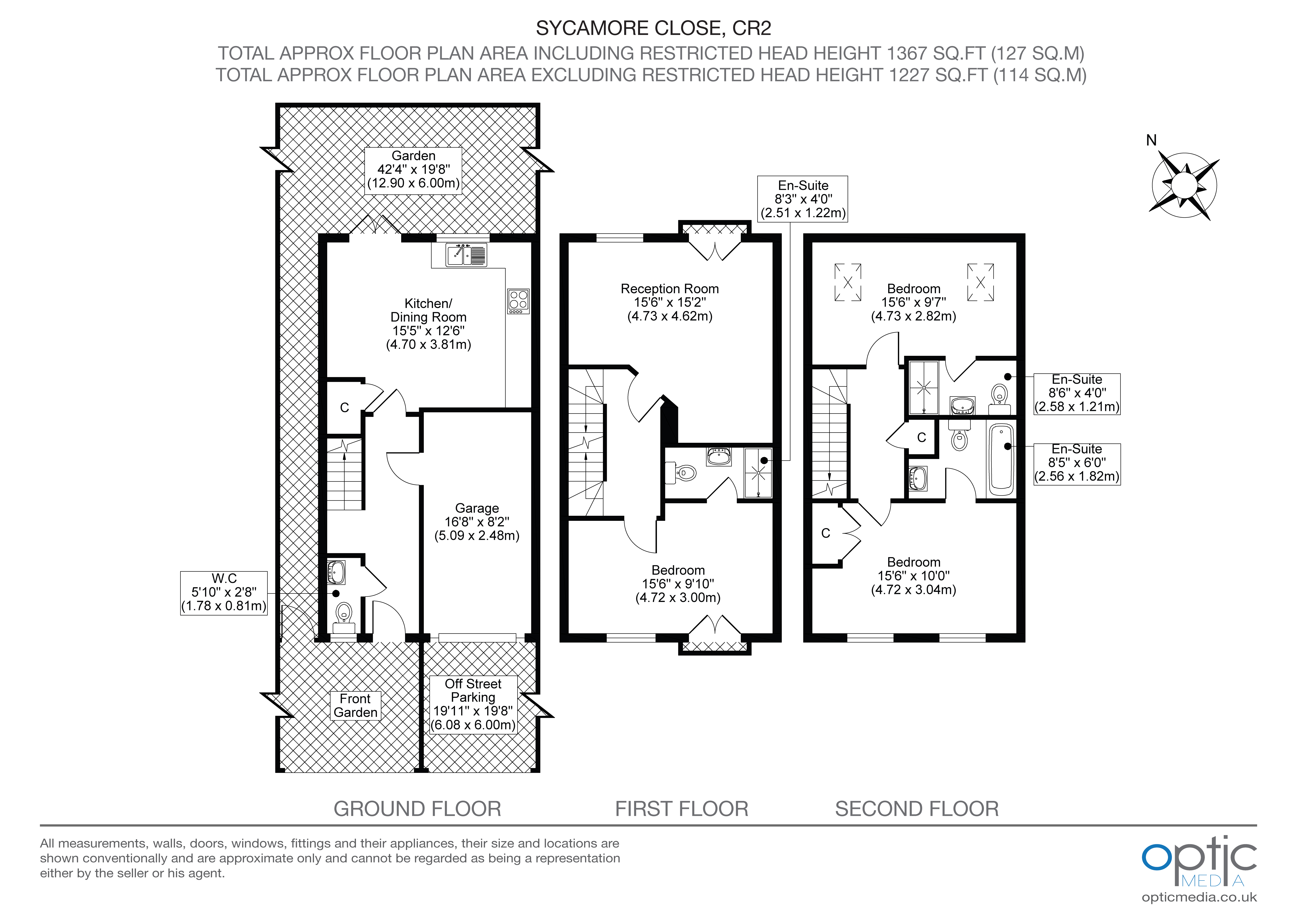4, Sycamore Close, South Croydon floorplan