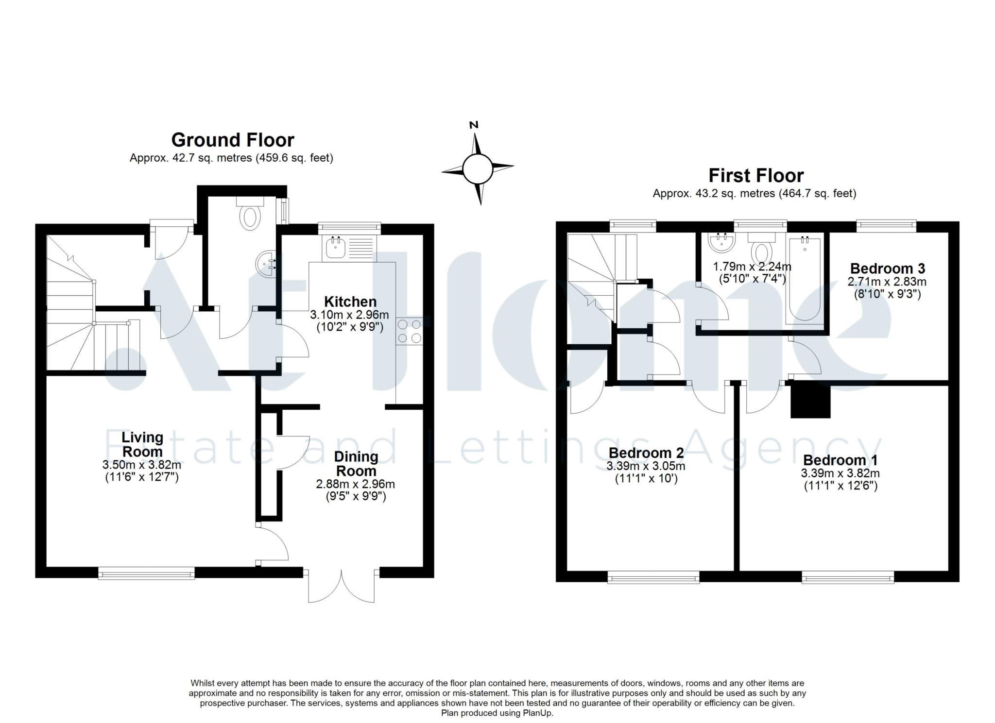 62, Worth Road, Crawley floorplan