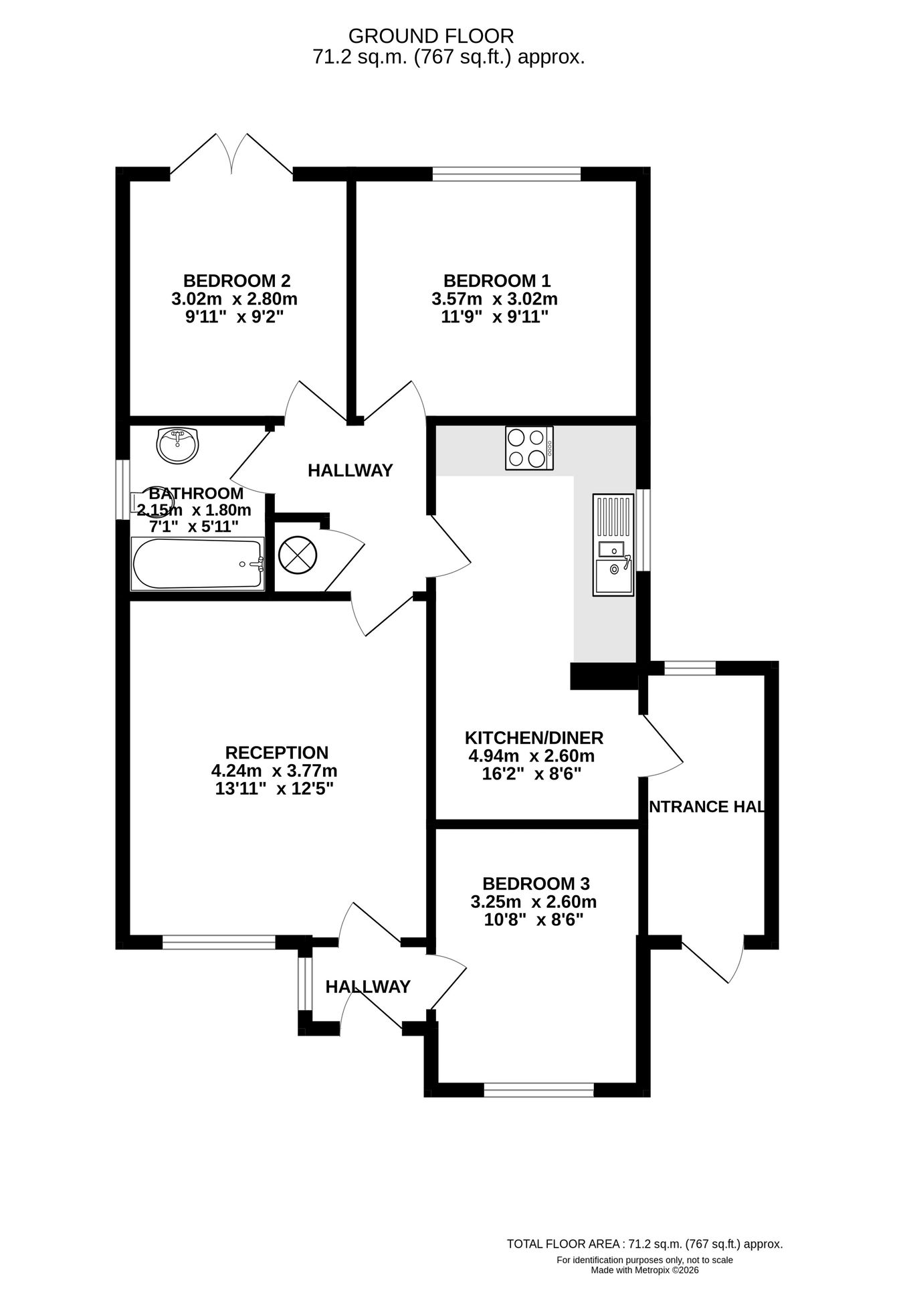 36 Knapplands, Llandrindod Wells floorplan