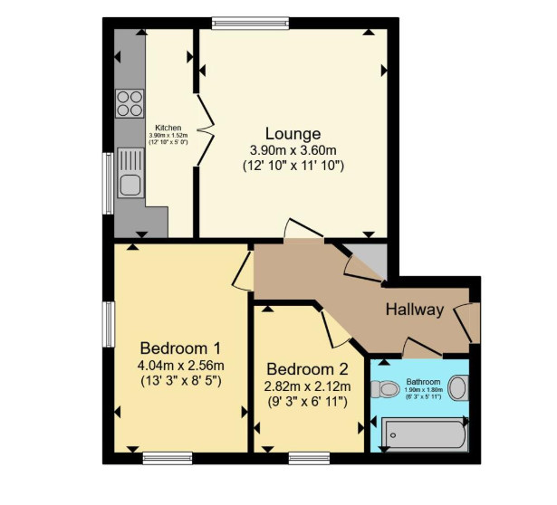 Flat 6, Capstone Court 120-124,, Capstone Road, Dorset floorplan