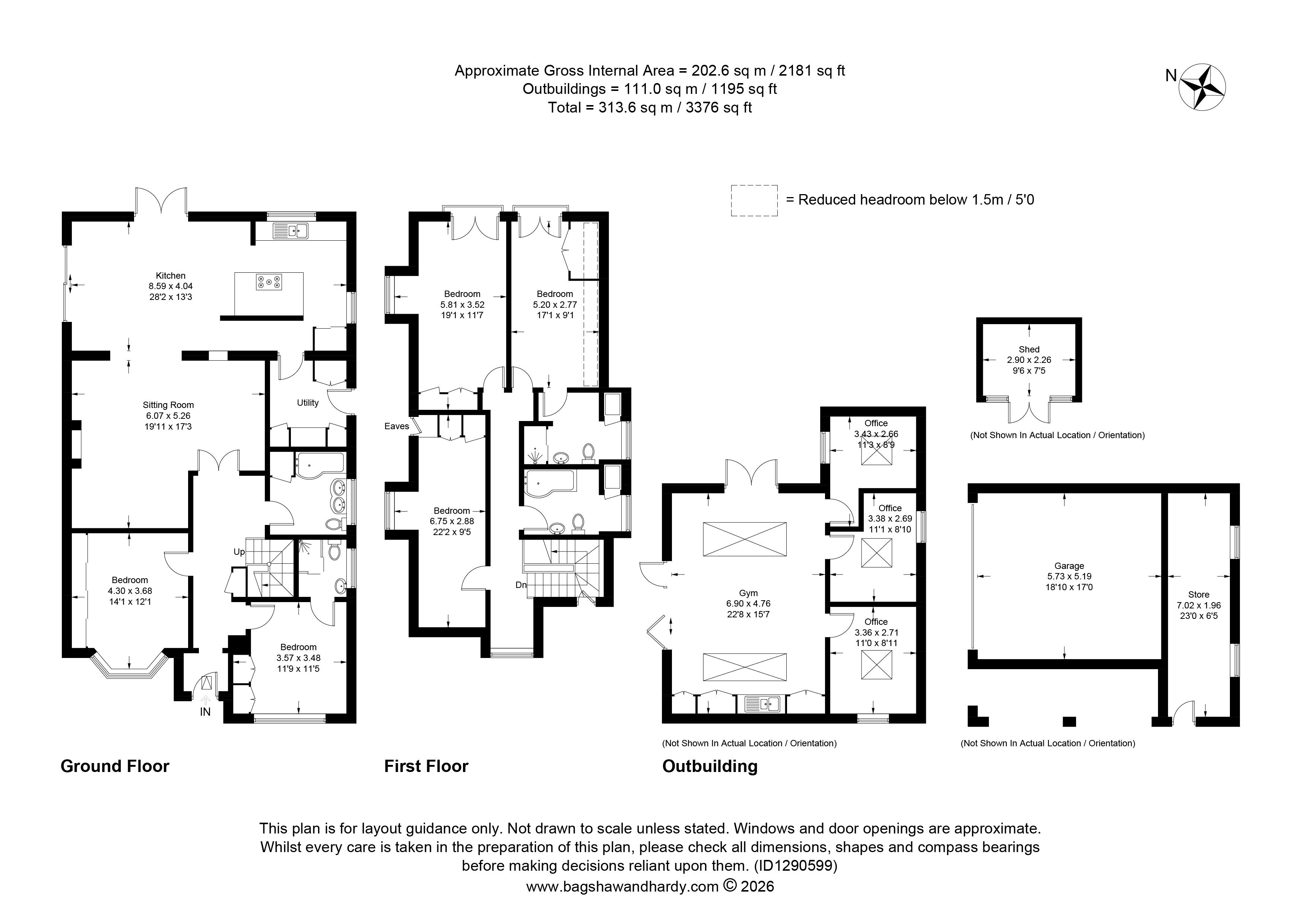43, Charlock Way, Guildford floorplan