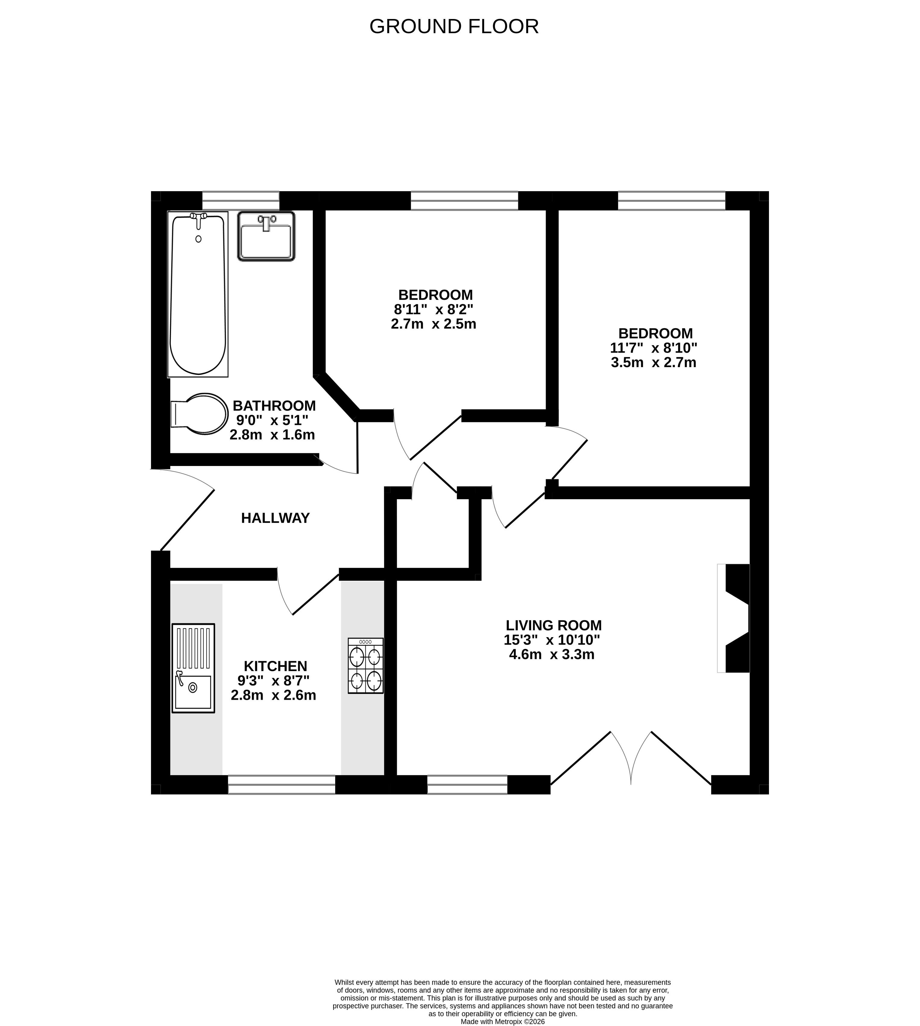 83, Wood Grove, Witham floorplan