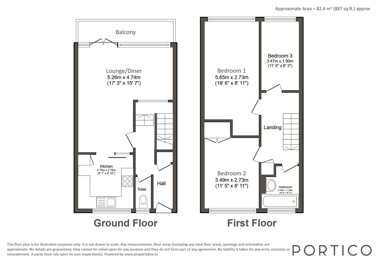 Flat 18, Hammond Court, Leyton Grange Estate, London floorplan