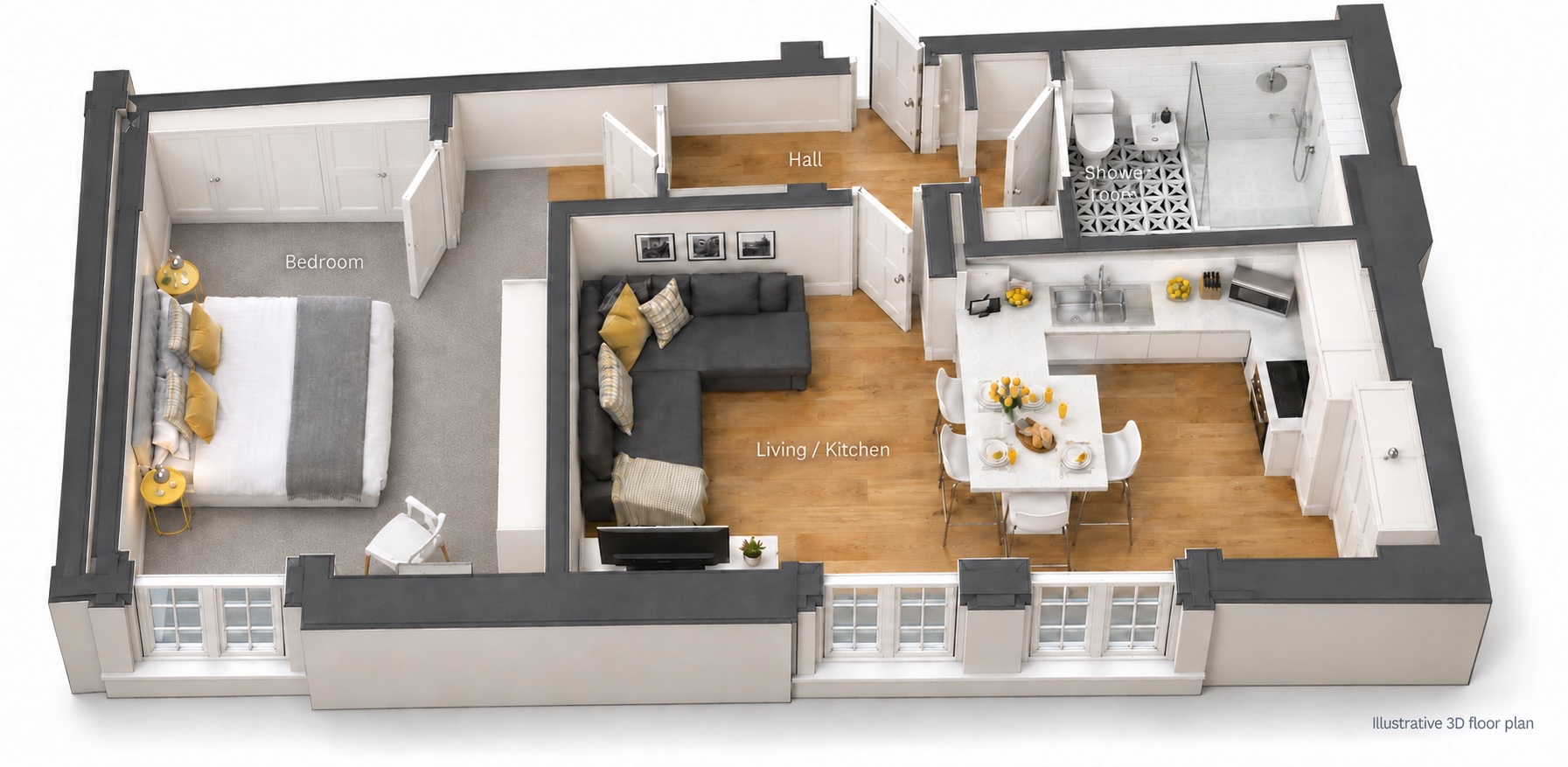 Apartment 1  37A, High Street, Knaresborough floorplan