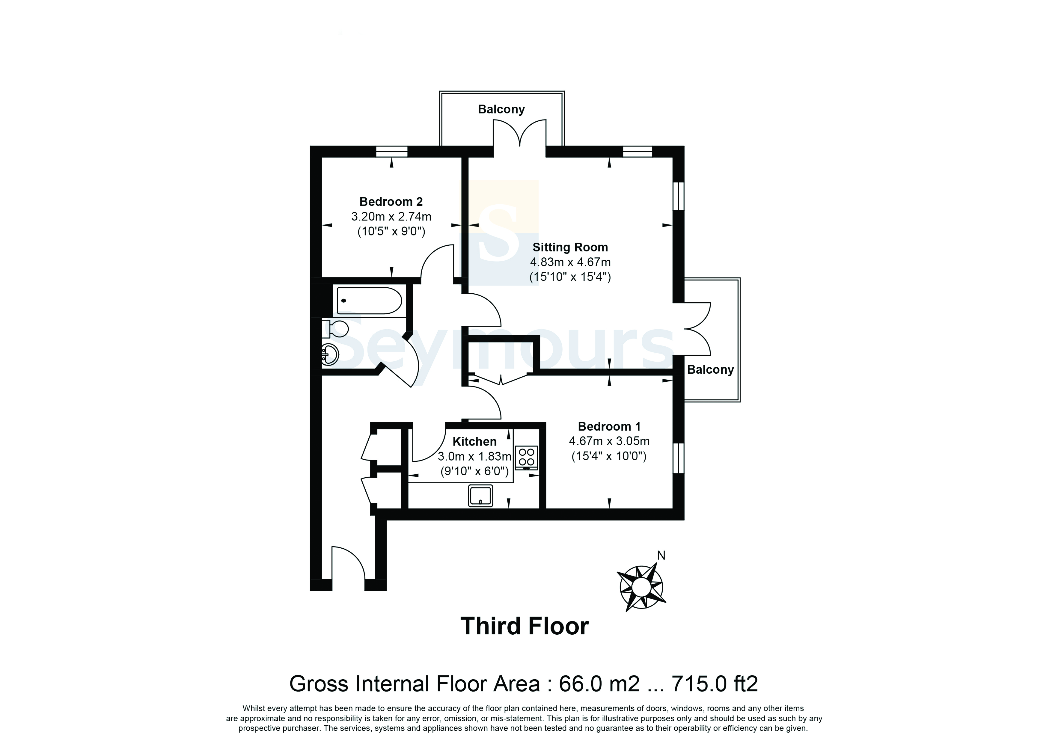 Heathside Road, Surrey floorplan