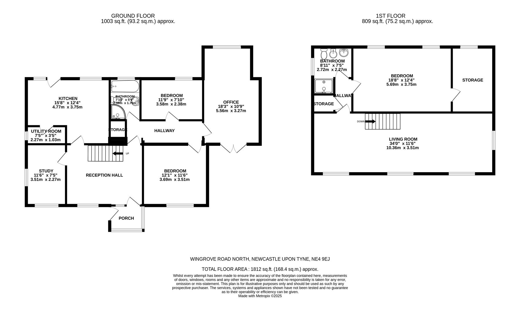 242, Wingrove Road North, Newcastle Upon Tyne floorplan