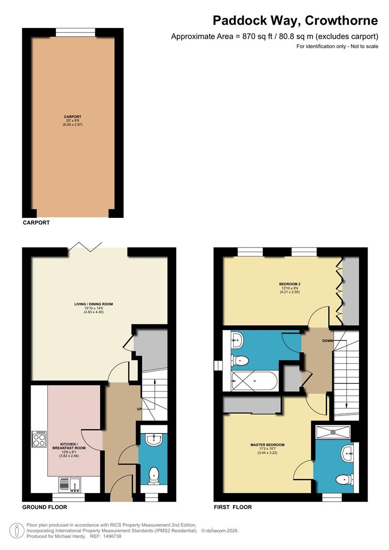 14, Paddock Way, Crowthorne floorplan
