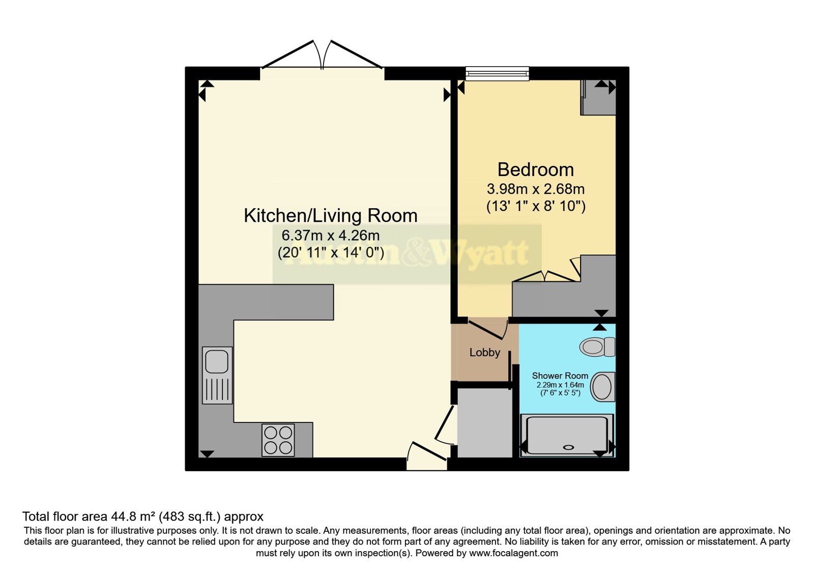 Flat 14 Androse Gardens,, Bickerley Road, Hampshire floorplan
