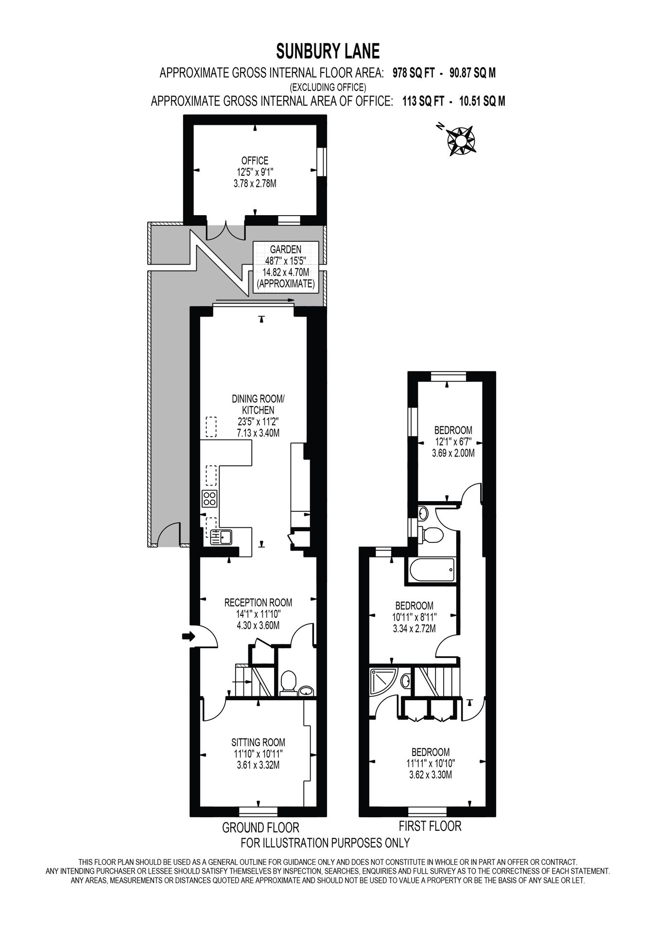 8, Sunbury Lane, Walton-on-Thames floorplan